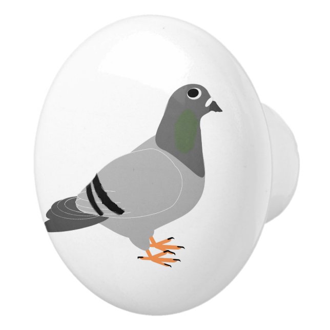 Bouton De Porte En Céramique Conception de pigeon (Droite)