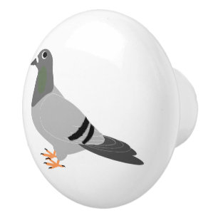 Bouton De Porte En Céramique Conception de pigeon