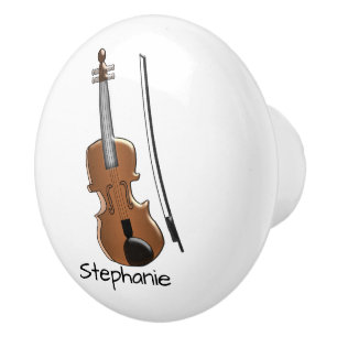 Bouton De Porte En Céramique Conception de violon personnalisée