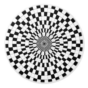 Bouton De Porte En Céramique Contre-spirales par Kenneth Yoncich