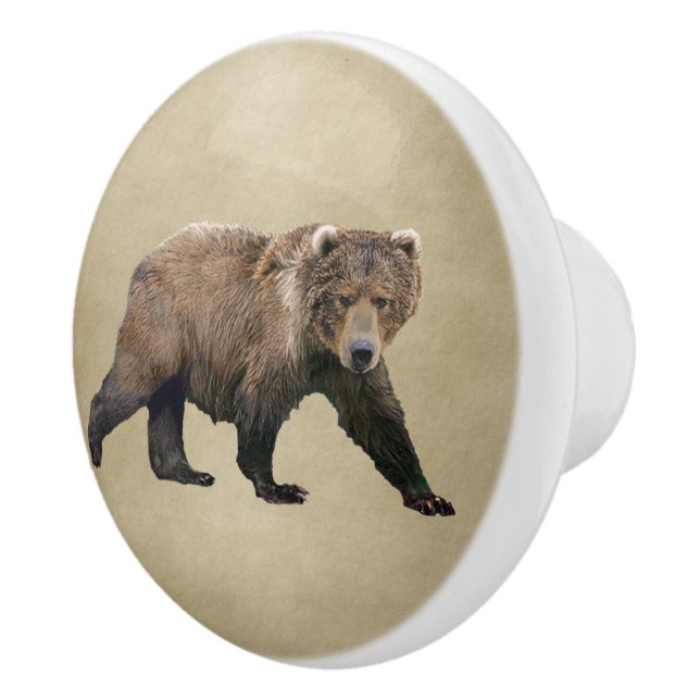 Bouton De Porte En Céramique Cook bear (Droite)