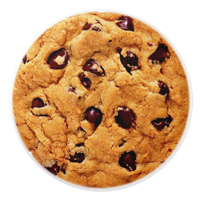 Bouton De Porte En Céramique Cookie à chips au chocolat (Devant)