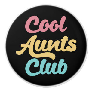 Bouton De Porte En Céramique Cool Aunts Club II