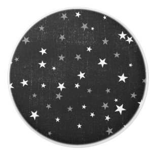 Bouton De Porte En Céramique Cool de grunge dénudé noir dénudé