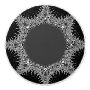 Bouton De Porte En Céramique Cool Fractal Fronds