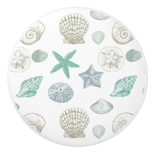 Bouton De Porte En Céramique Coques de mer