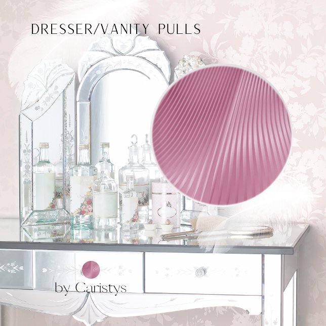 Bouton De Porte En Céramique Coquillages Pearlisés contemporains rose doux (Créateur téléchargé)