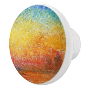 Bouton De Porte En Céramique Coucher De Soleil Claude Monet À Venise Art Impres