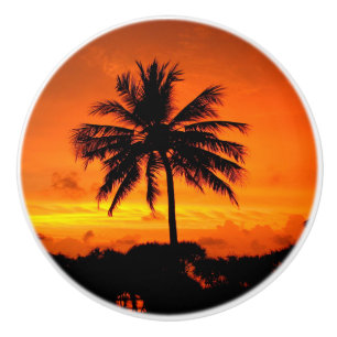 Bouton De Porte En Céramique Coucher du soleil merveilleux