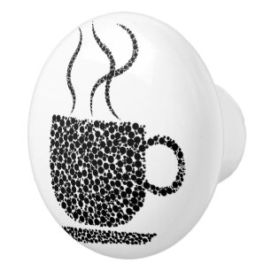 Bouton De Porte En Céramique Coupe du café