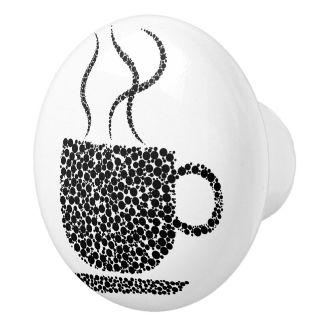 Bouton De Porte En Céramique Coupe du café (Droite)