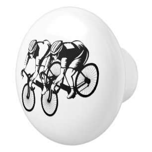 Bouton De Porte En Céramique Course à vélo