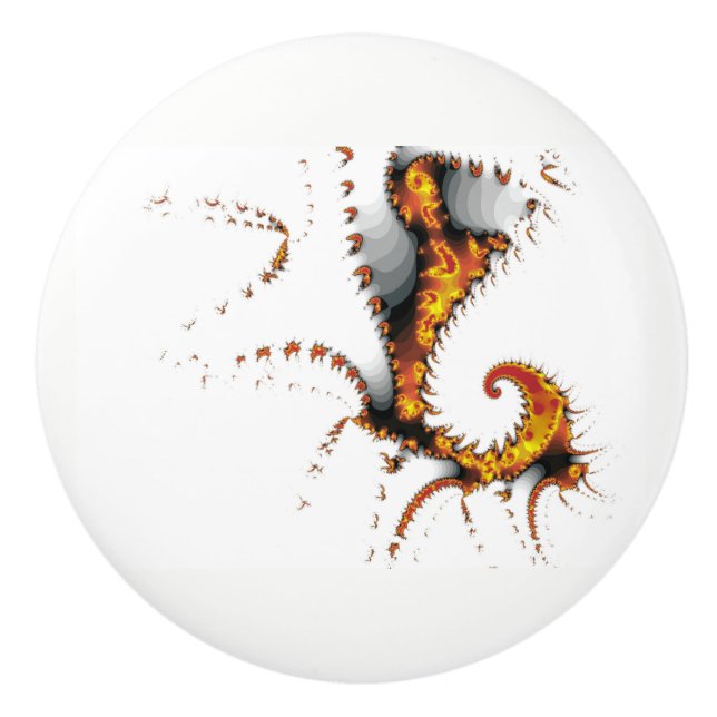 BOUTON DE PORTE EN CÉRAMIQUE CRÉATURES MYTHIQUES (Devant)