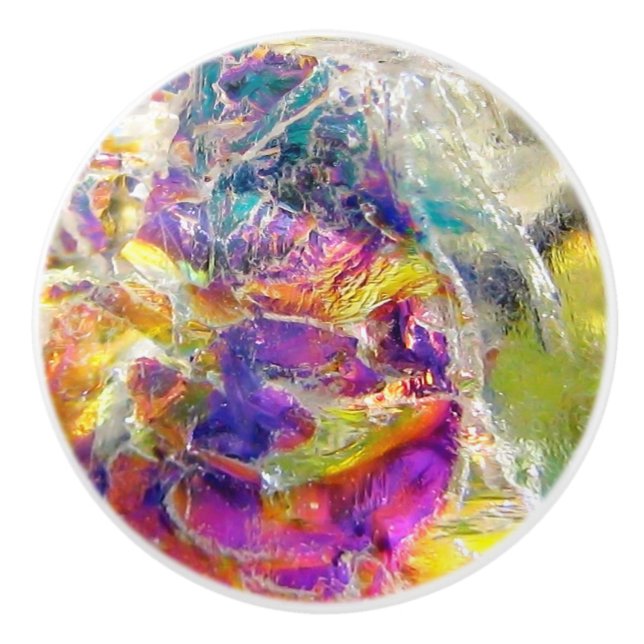 Bouton De Porte En Céramique Cristal d'aura de Falln (Devant)