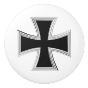 Bouton De Porte En Céramique Croix teutonique