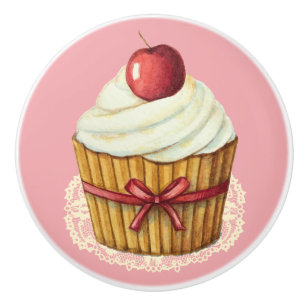 Bouton De Porte En Céramique Cupcake Drawer Knower