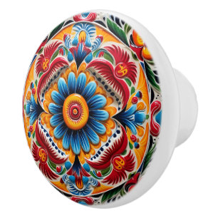 Bouton De Porte En Céramique Cute artisanat mexicain