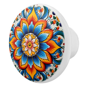 Bouton De Porte En Céramique Cute artisanat mexicain