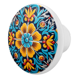 Bouton De Porte En Céramique Cute artisanat mexicain
