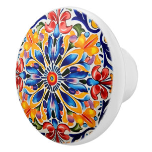 Bouton De Porte En Céramique Cute artisanat mexicain