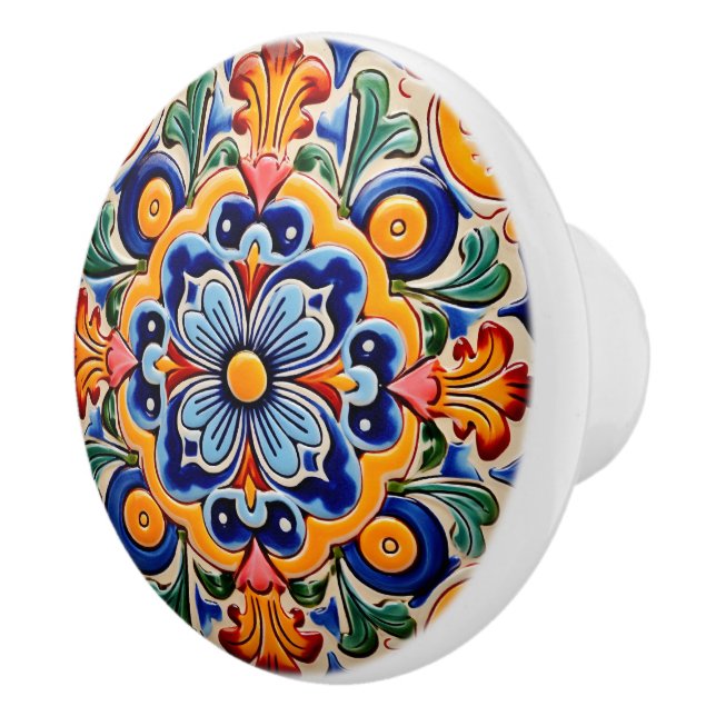Bouton De Porte En Céramique Cute artisanat mexicain (Droite)