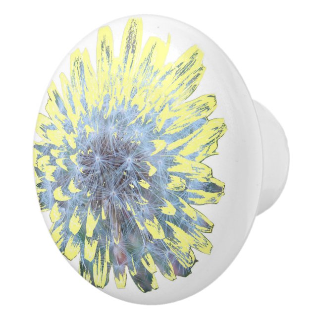 Bouton De Porte En Céramique Dandelion Blossom (Droite)