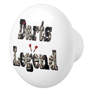 Bouton De Porte En Céramique Darts Legend, Ceramic Knob