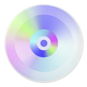 Bouton De Porte En Céramique Dégradé arc-en-ciel Iridescendant