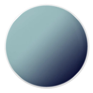 Bouton De Porte En Céramique Dégradé gris-bleu.