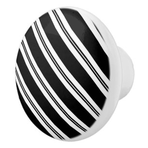 Bouton De Porte En Céramique Diagonales