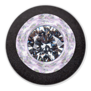 Bouton De Porte En Céramique Diamant Joyau Pierre précieuse