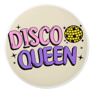 Bouton De Porte En Céramique Disco queen