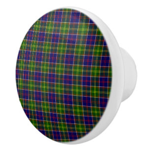 Bouton De Porte En Céramique District de Tartan