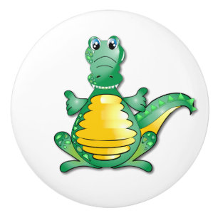 Bouton De Porte En Céramique Dragon