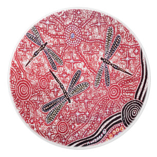 Bouton De Porte En Céramique Dragonfly Dreaming Ceramic Knob