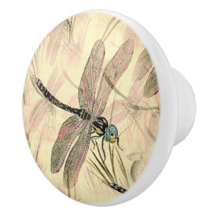Bouton de porte en céramique Dragonfly/Tirage