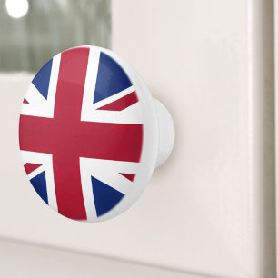 Bouton De Porte En Céramique Drapeau britannique britannique moderne Londres Un