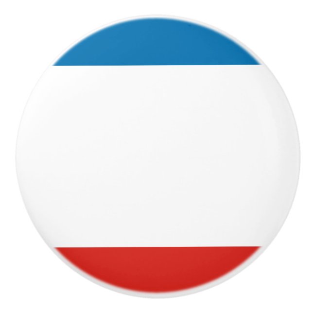 Bouton De Porte En Céramique Drapeau de Crimée (Devant)