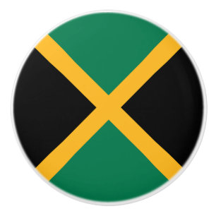 Bouton De Porte En Céramique Drapeau de la Jamaïque
