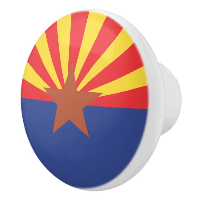 Bouton De Porte En Céramique Drapeau de l'ARIZONA (Droite)