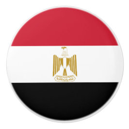 Bouton De Porte En Céramique Drapeau de l'Égypte