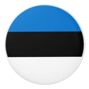 Bouton De Porte En Céramique Drapeau de l'Estonie