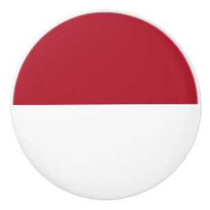 Bouton De Porte En Céramique Drapeau de Monaco