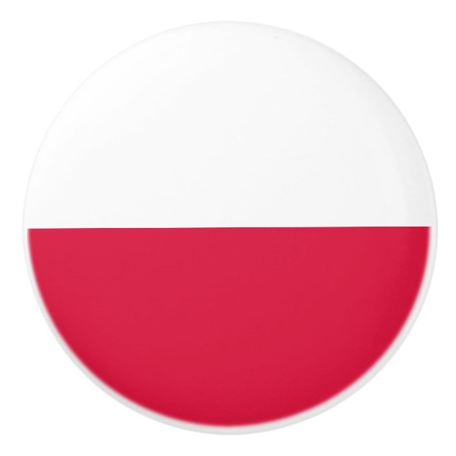 Bouton De Porte En Céramique Drapeau de Pologne Ceramic Knob (Devant)