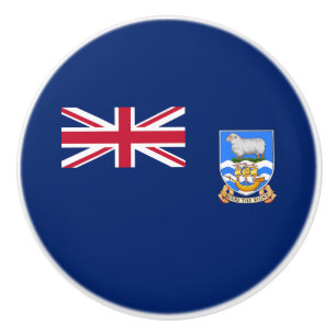 Bouton De Porte En Céramique Drapeau des îles Falkland