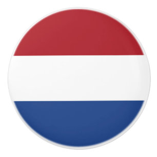 Bouton De Porte En Céramique Drapeau des Pays-Bas