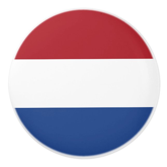 Bouton De Porte En Céramique Drapeau des Pays-Bas (Devant)