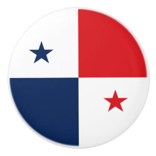 Bouton De Porte En Céramique Drapeau du Panama