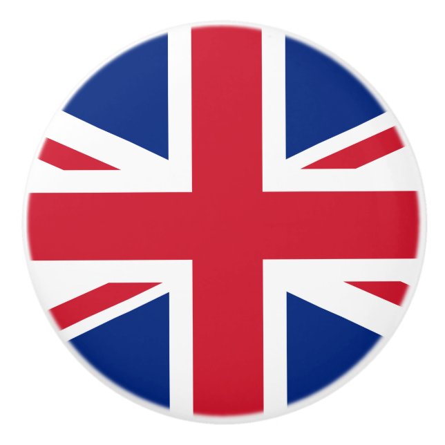Bouton De Porte En Céramique Drapeau du Royaume-Uni (Devant)