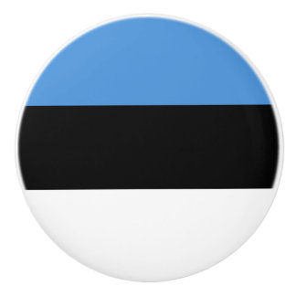 Bouton De Porte En Céramique Drapeau estonien Ceramic Knob